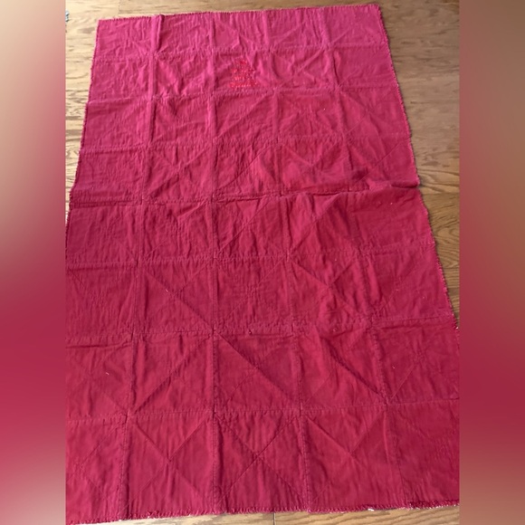Handmade University of Alabama Rag Quilt We Love You Daddy - Picture 12 of 12